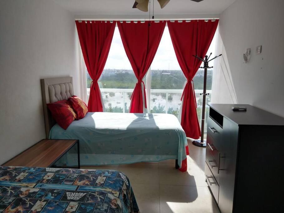 Hermoso Condo De 2 Habitaciones Frente Al Caribe 坎昆 外观 照片